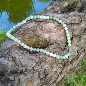 Jade Necklace — Handcrafted Natural Jade Beaded Necklace