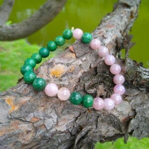 African Jade Bracelet — Natural African Jade Bead Bracelet