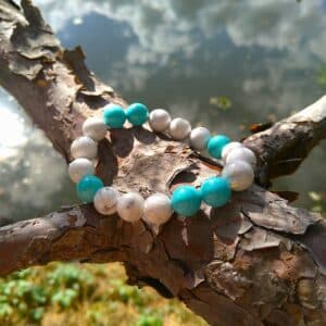 Howlite Bracelet — Natural Howlite Crystal Bracelet